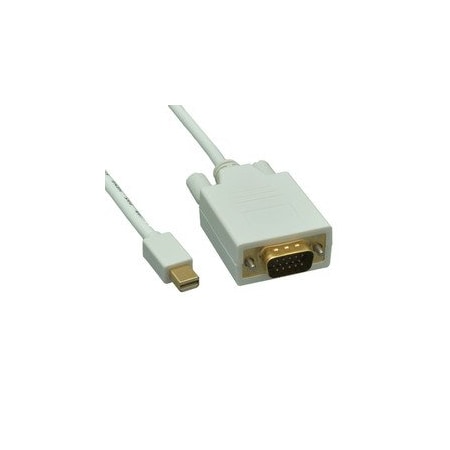 Cable Wholesale Mini DisplayPort to VGA Video Cable, Mini DisplayPort Male to VGA Male, 3 foot 10H1-62403